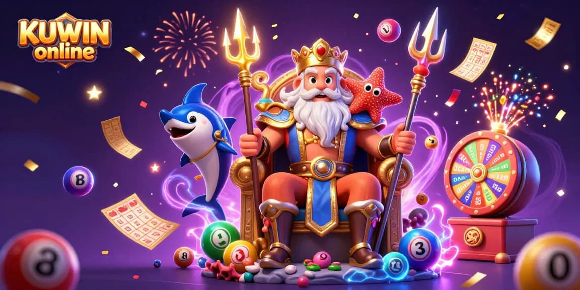 Join the excitement at KUWIN online with colorful lottery balls and vibrant prizes!