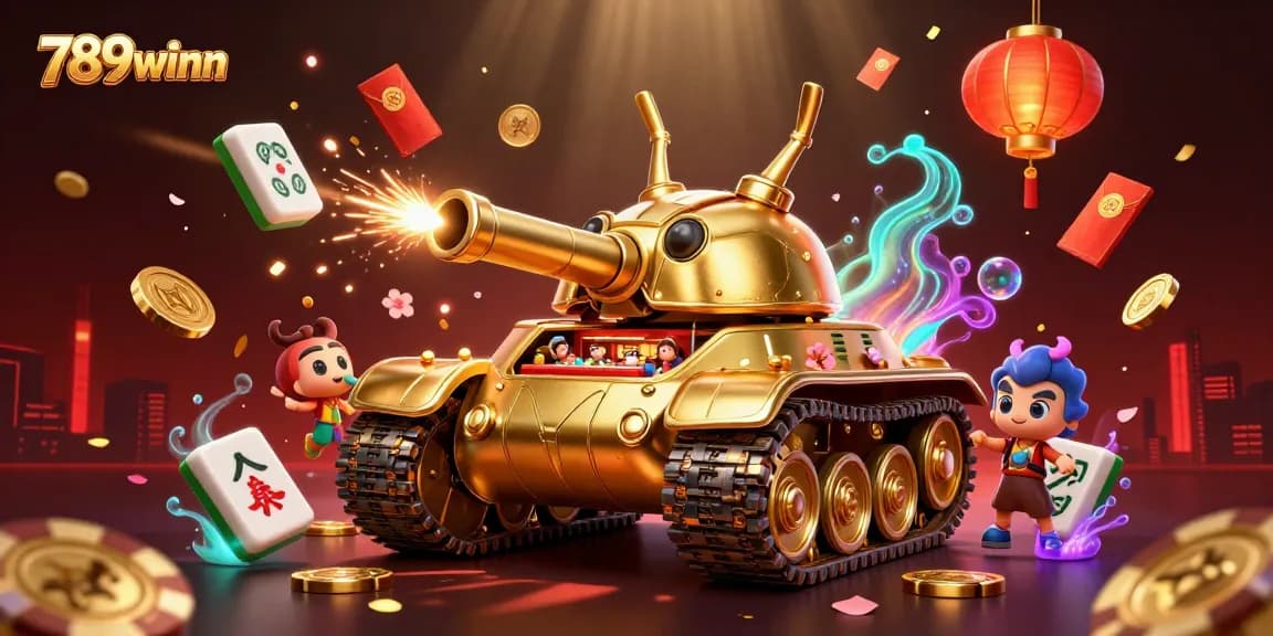 Experience exciting wins at 789winn with a vibrant casino-themed scene and dynamic gaming elements.