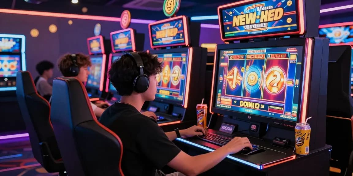 Immersive oppa86 situs gaming experience with vibrant visuals and enthusiastic player.