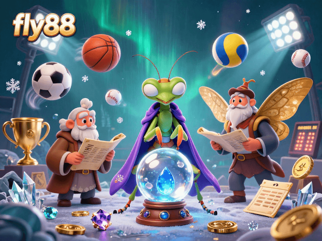 Experience excitement with fly88 in a vibrant 3D casino scene filled with dynamic gaming elements.