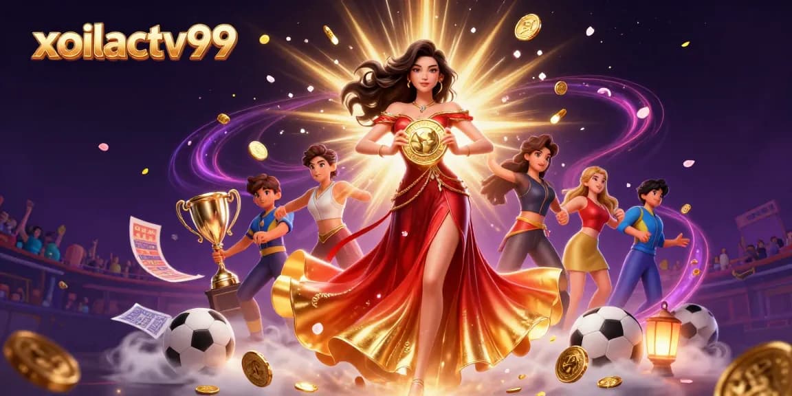 Experience thrilling action with xoilactv99 through dynamic sports betting elements and a stunning illustration