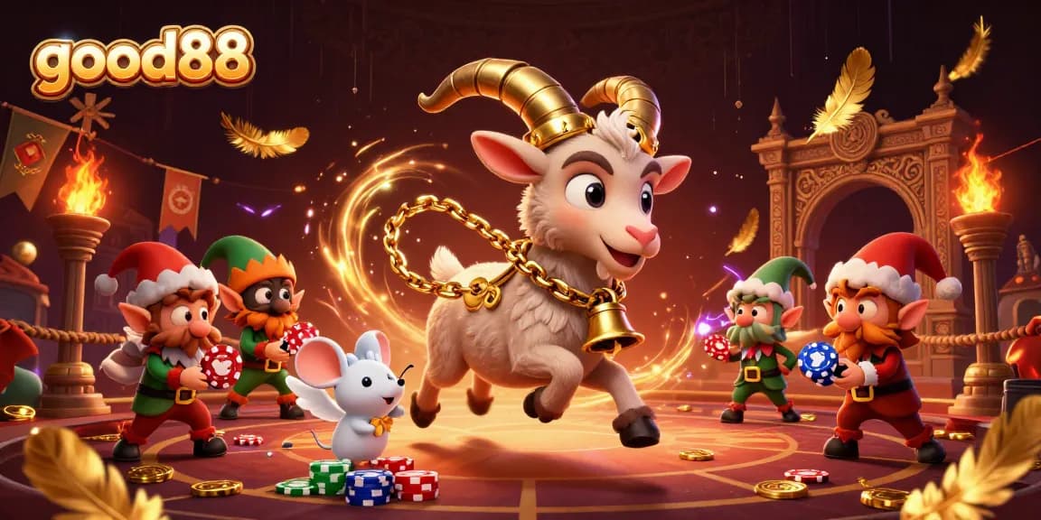 Experience the thrill of good88 as 3D characters navigate a vibrant casino scene filled with excitement.