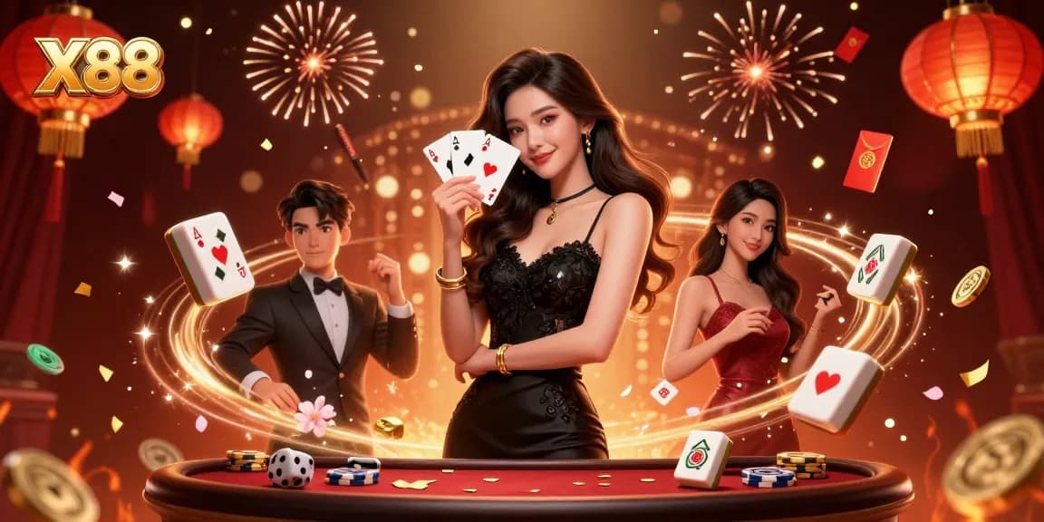 Experience thrilling wins at X88 casino with vibrant games and stunning visuals of Asian elegance.