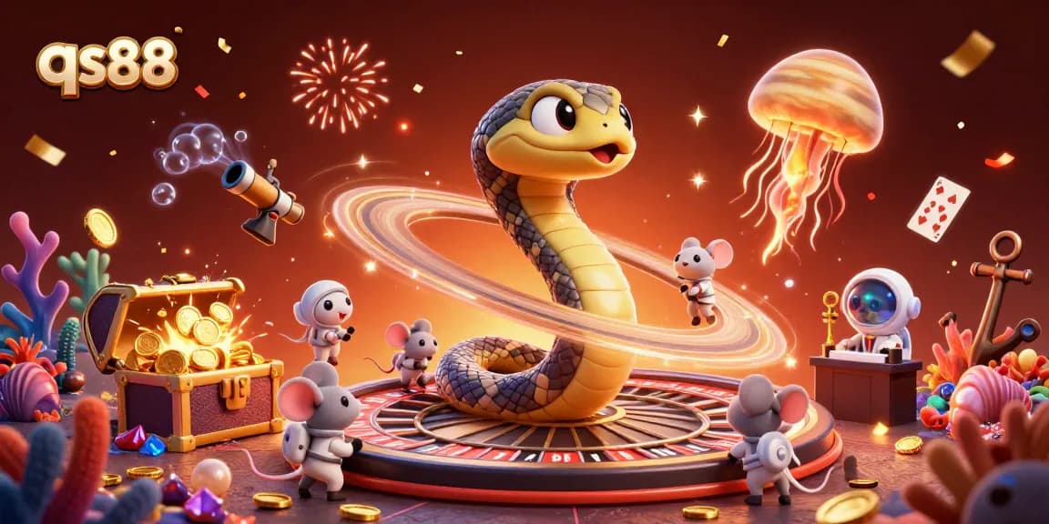 Spin the roulette rings with qs88, where cosmic dealers and astronaut mice create vibrant gambling excitement.