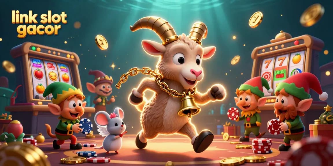 Experience thrilling excitement at link slot gacor with vibrant casino characters in a dynamic gaming scene.