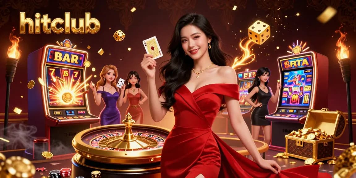 Experience hitclub's thrilling gaming world with stunning 3D visuals of casino excitement.