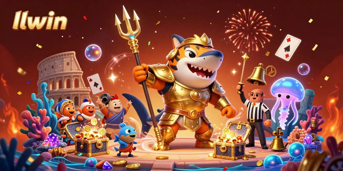 Experience thrilling wins at llwin with a vibrant underwater casino scene featuring exciting treasures and characters.
