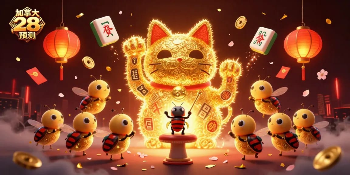 Engage with 加拿大 28 預測 as golden fireflies and lucky symbols create a gambling spectacle.