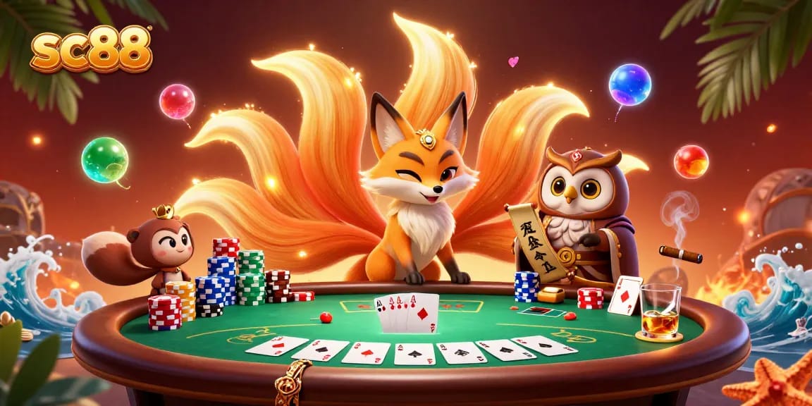 Engage in thrilling gameplay at sc88 with vibrant colors and dynamic poker elements