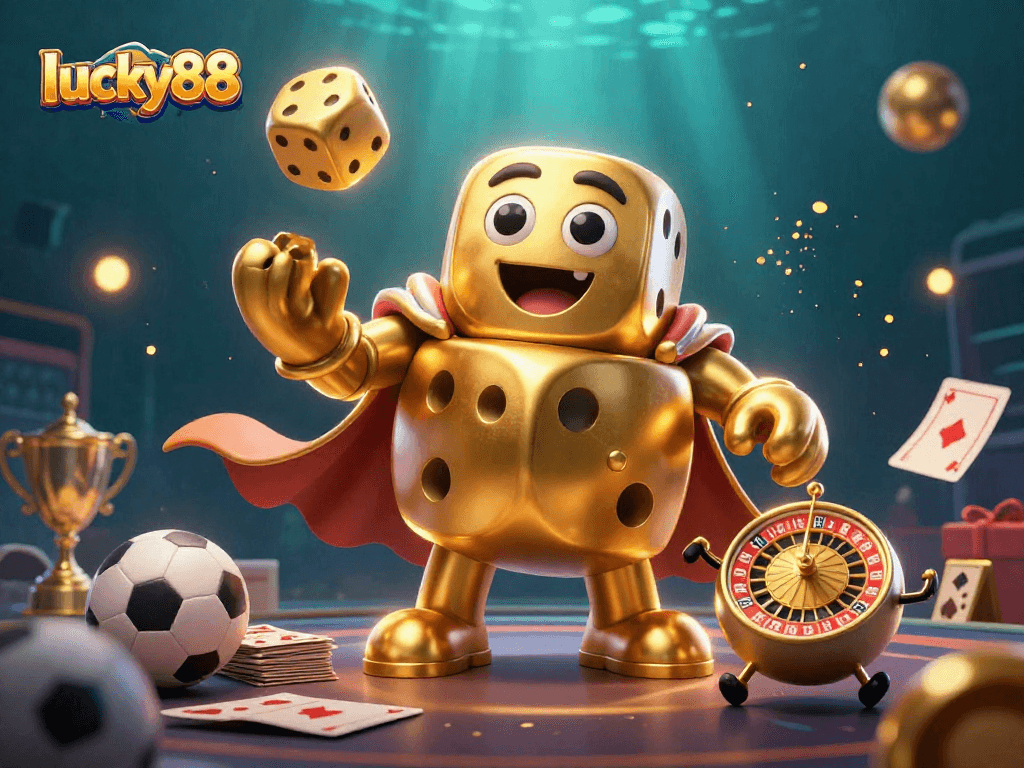 Experience thrilling action at lucky88 with dynamic sports betting elements and illuminated characters.