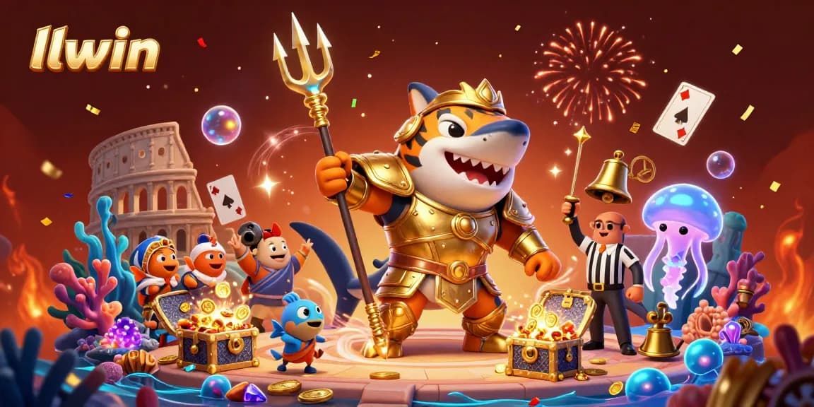 Experience thrilling wins at llwin with a vibrant underwater casino scene featuring exciting treasures and characters.