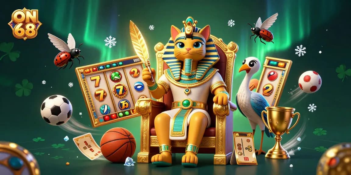 Place bets and win exciting prizes at ON 68 with thrilling 3D illustrations of casino games.