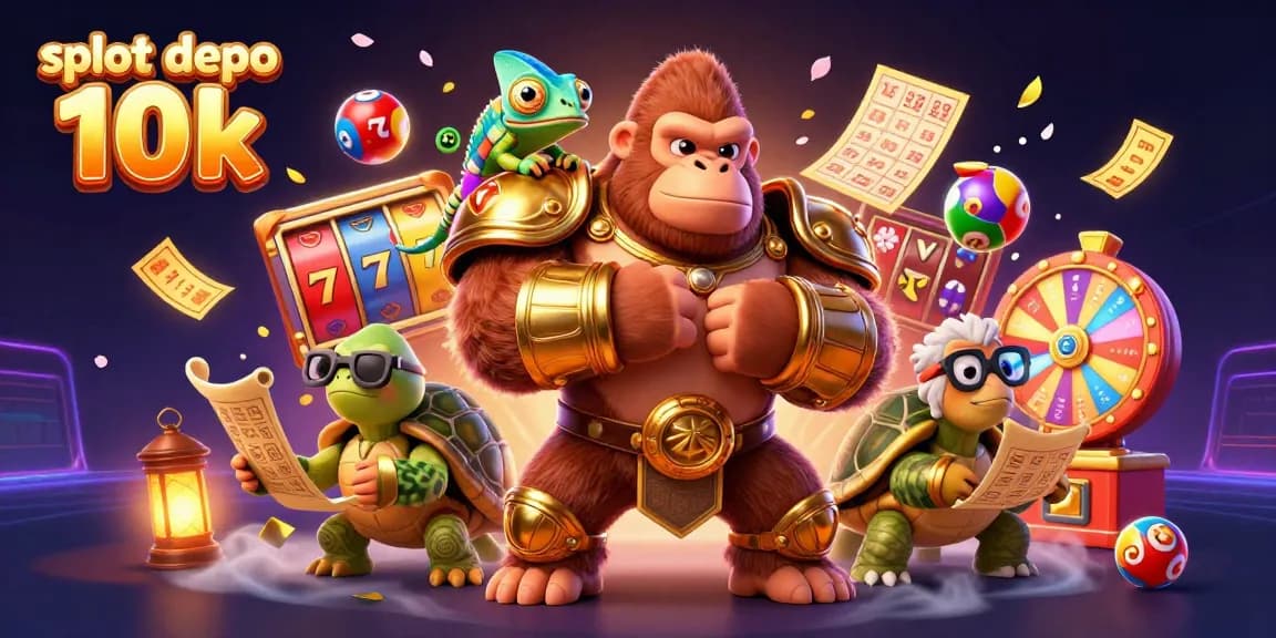 Engage in slot depo 10k fun with exciting 3D casino characters and vibrant game elements.