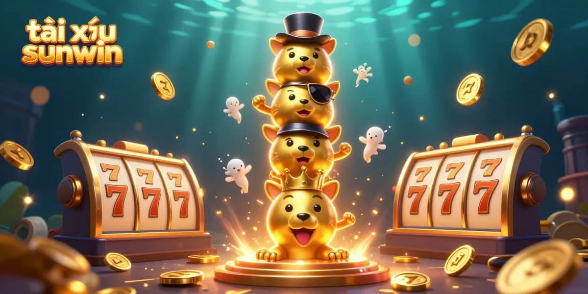 Engage with tài xỉu sunwin in this dynamic 3D cartoon illustration featuring casino characters and vibrant game elements.