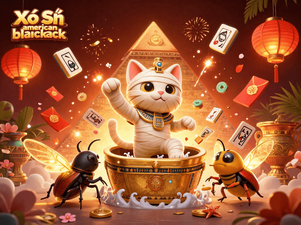 Win big with Xổ Số american blackjack in a vibrant, luxury casino atmosphere full of excitement.