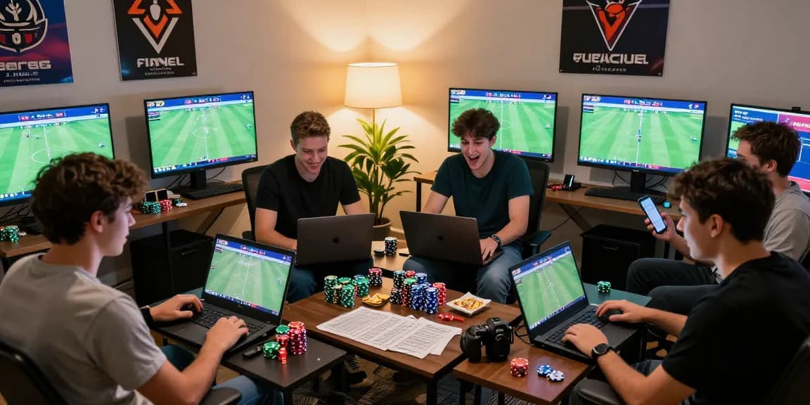 Players engaged in live betting session on F168COM platform showcasing excitement and vibrant atmosphere.
