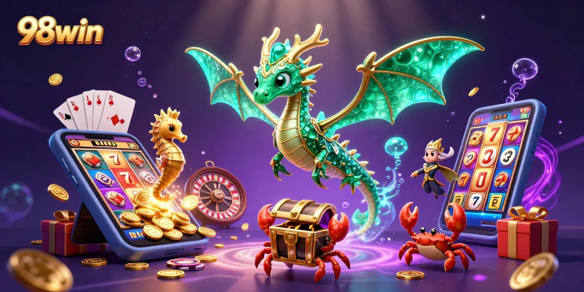 Spin to win in 98win's vibrant casino scene showcasing excitement and immersive gameplay.
