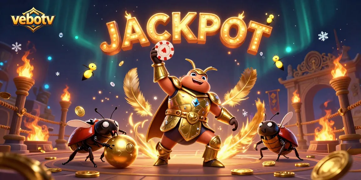 Experience the excitement of vebotv in this illustrated scene with vibrant colors and dynamic casino elements.