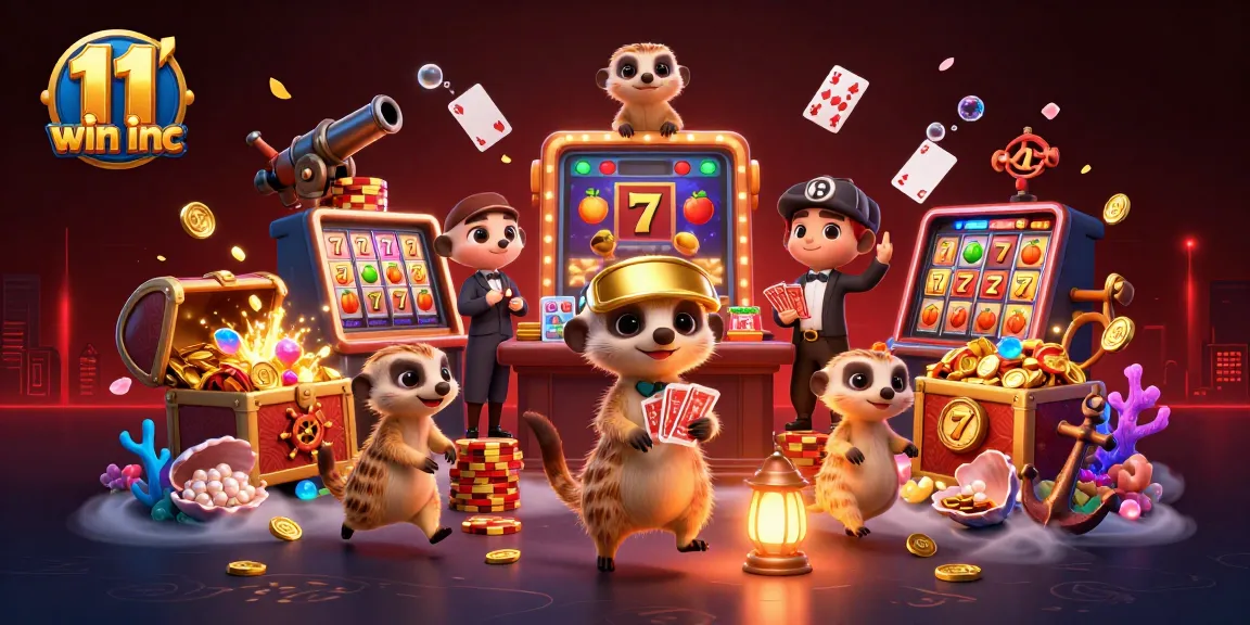Win big with 11 win inc as lovable meerkats run a vibrant casino in an exciting underwater world.