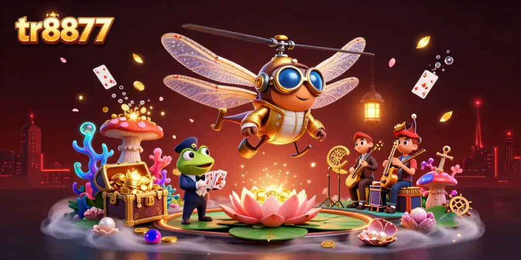 Engage with exciting gameplay at tr8877 featuring vibrant casino characters and dynamic gaming elements.