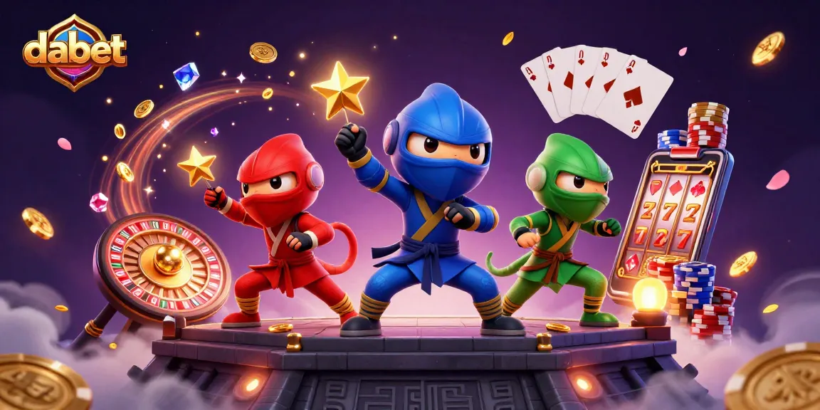 dabet enhances gaming excitement with dynamic chameleon ninjas and casino elements.