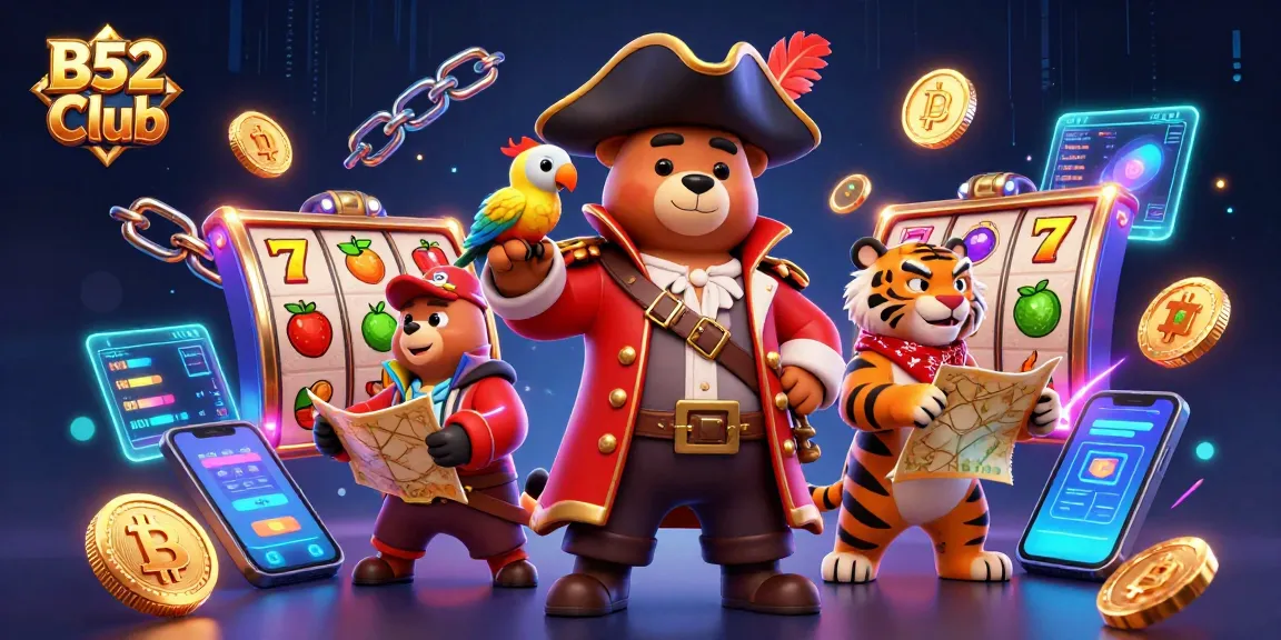 Experience thrilling slots action at B52Club with vibrant characters and dynamic gaming elements.