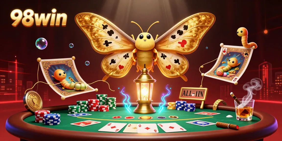 Experience the thrill of 98win with captivating casino scenes illustrated in a vibrant 3D design.