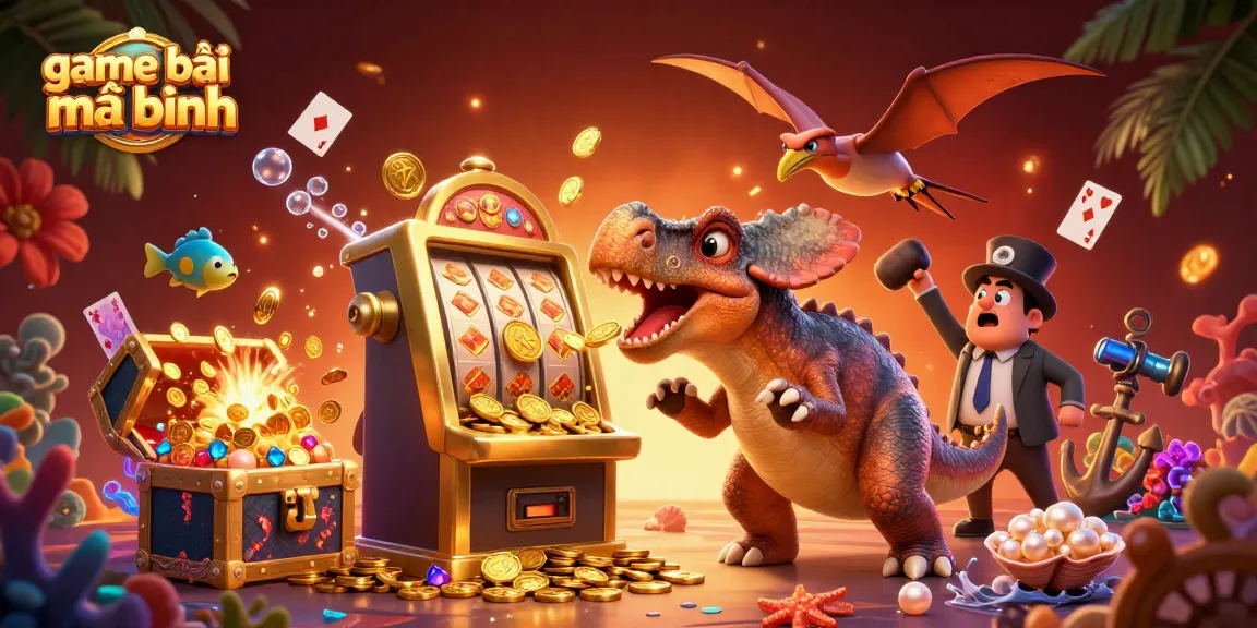 Experience thrilling game bài mậu binh with vibrant characters and dynamic casino elements.