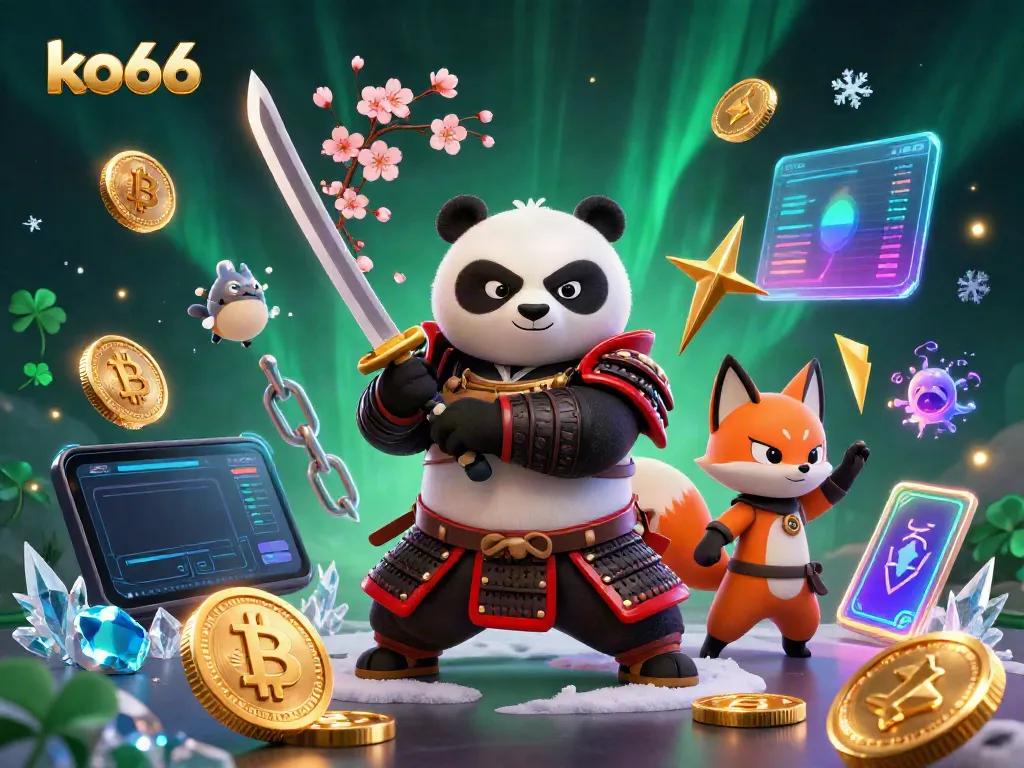 Experience thrilling gameplay with the ko66 online casino's vibrant 3D characters and crypto elements.