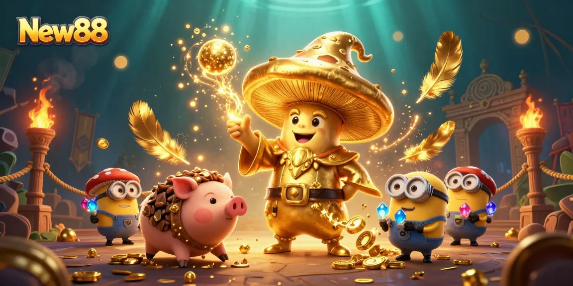 Spin and win with New88 at the vibrant and magical casino adventure.