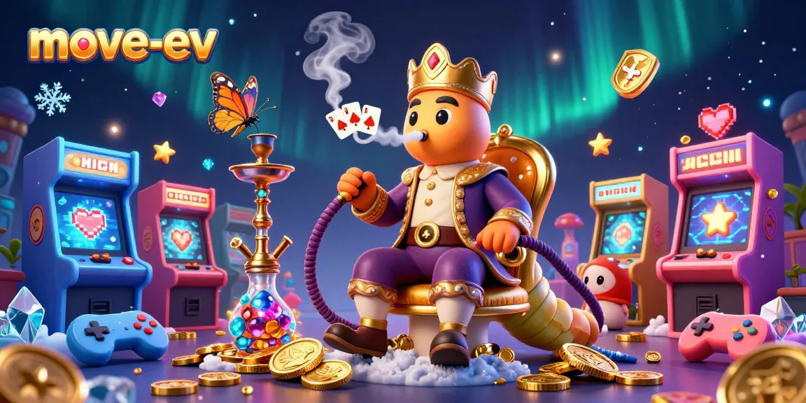 Experience thrilling poker action in a vibrant move-ev-themed casino illustration with dynamic game elements.