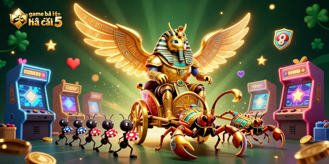 Experience the thrill of game bài kèo nhà cái 5 with vibrant casino characters and colorful gaming elements.