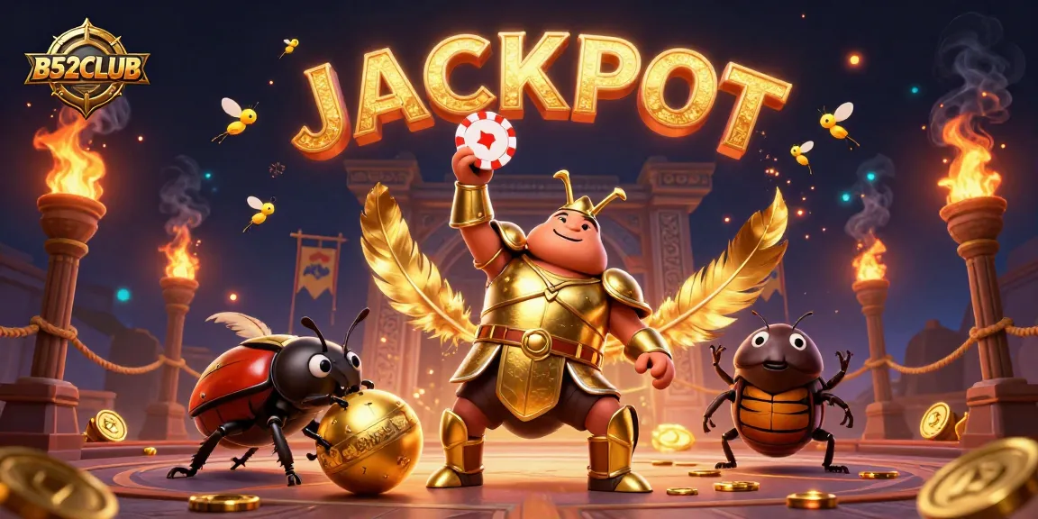 Experience the thrill at B52CLUB with an epic jackpot scene featuring dynamic casino elements.