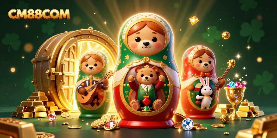 Spin and win big with CM88COM's vibrant casino scene featuring exciting characters and elements.