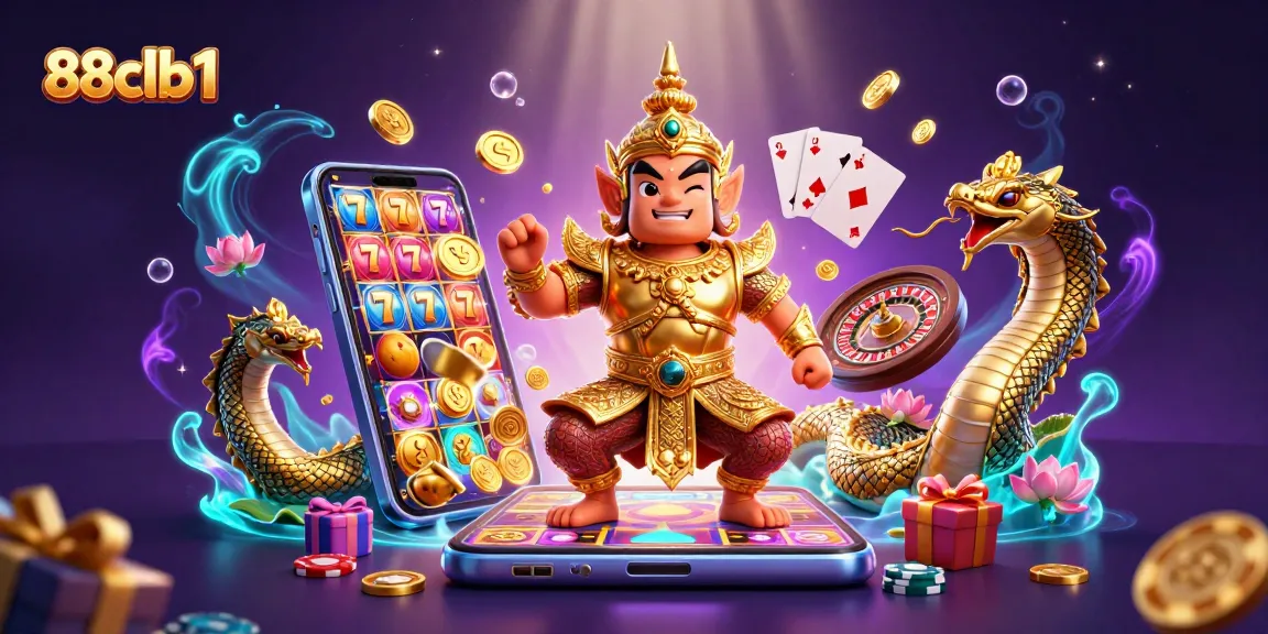 Experience thrilling gameplay action at 88clb1 with vibrant slot machines and captivating casino elements.