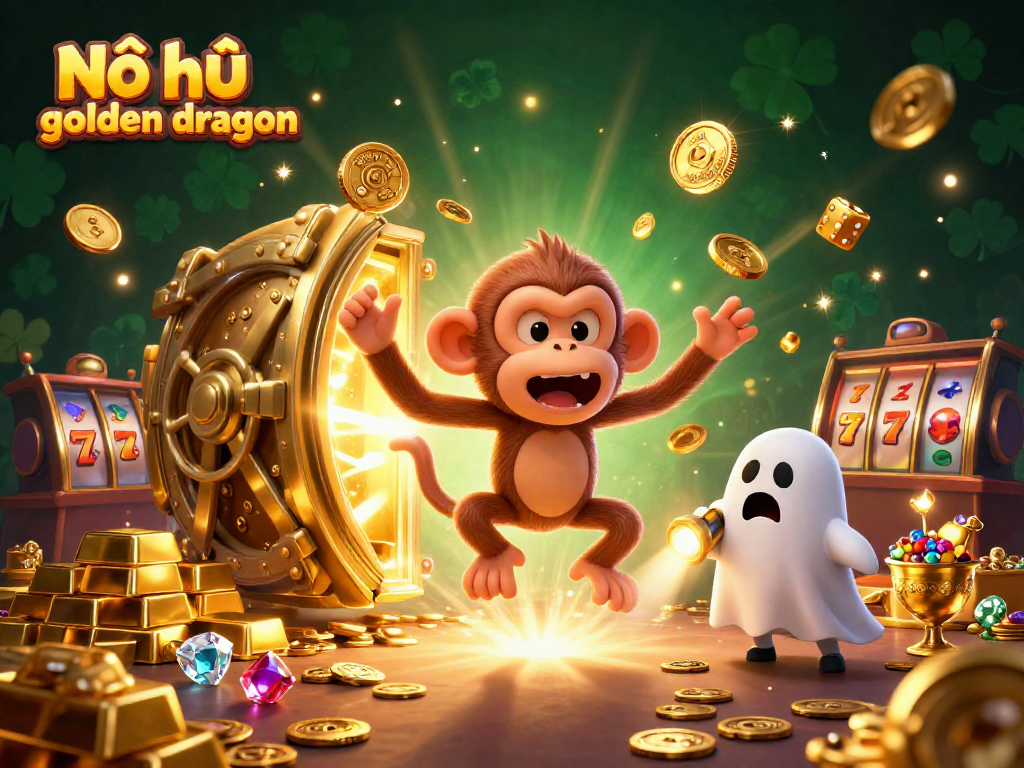 Experience the excitement of Nổ hũ golden dragon with engaging characters and dazzling casino elements.
