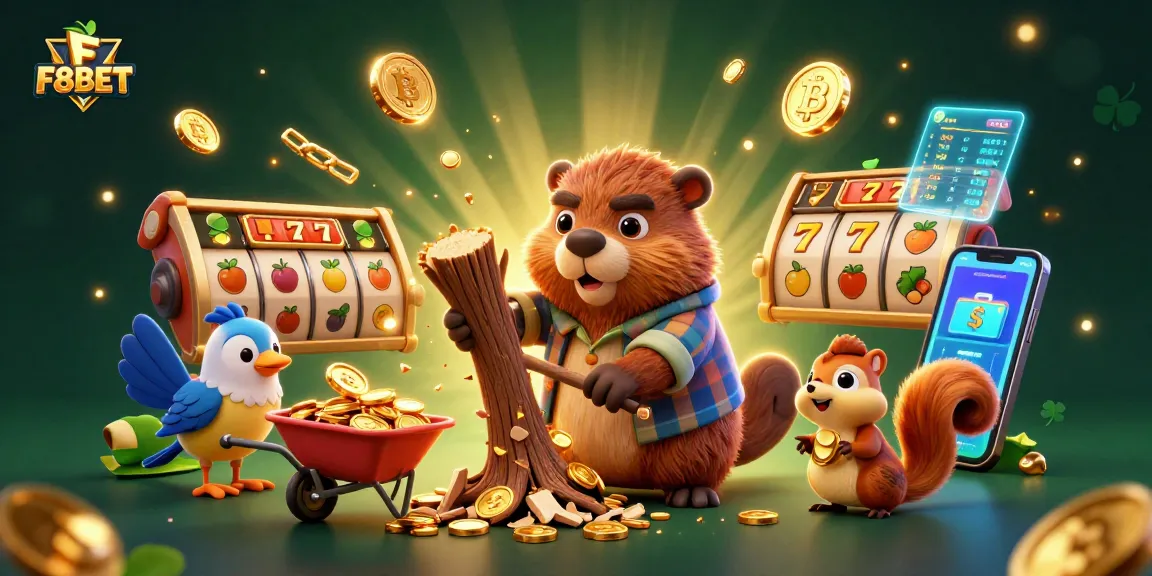 Engage with F8BET's winning slots experience featuring vibrant characters and golden treasures.
