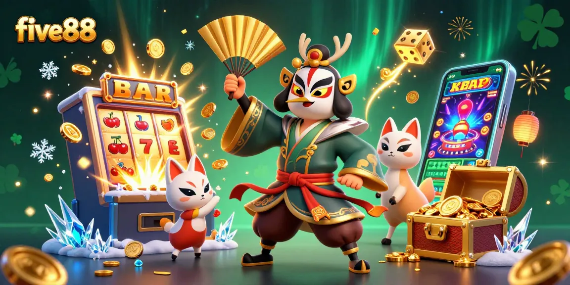 Experience thrilling wins at five88 with dynamic slot games and animated characters.