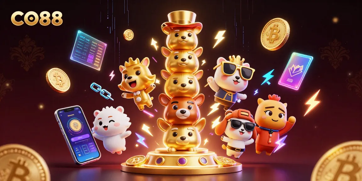 Experience thrilling gameplay with CO88's vibrant totem creation in a captivating casino scene.