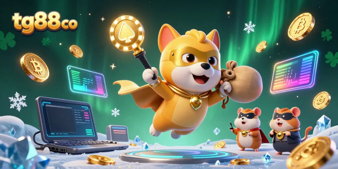 Experience thrilling wins with tg88 co in this vibrant, dynamic casino illustration featuring playful characters.