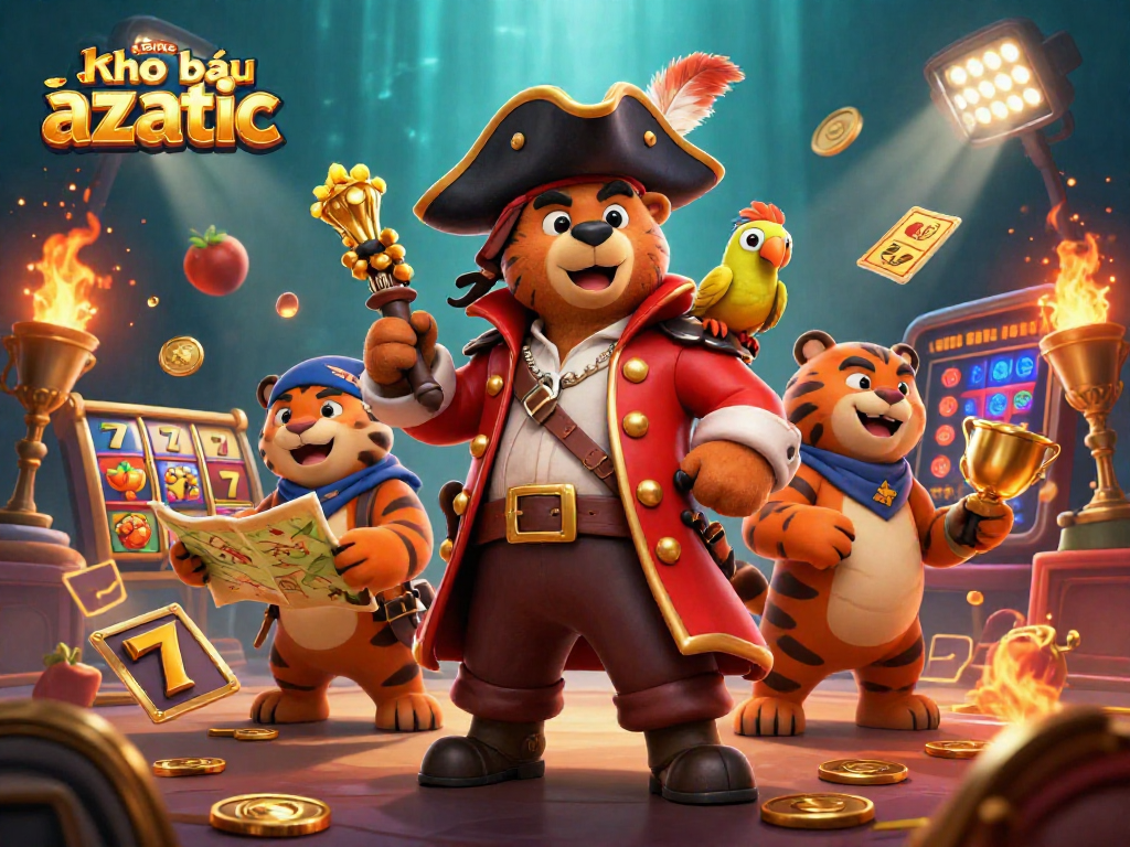Engage with the game kho báu aztec as the pirate bear searches for treasures amidst dynamic casino elements.