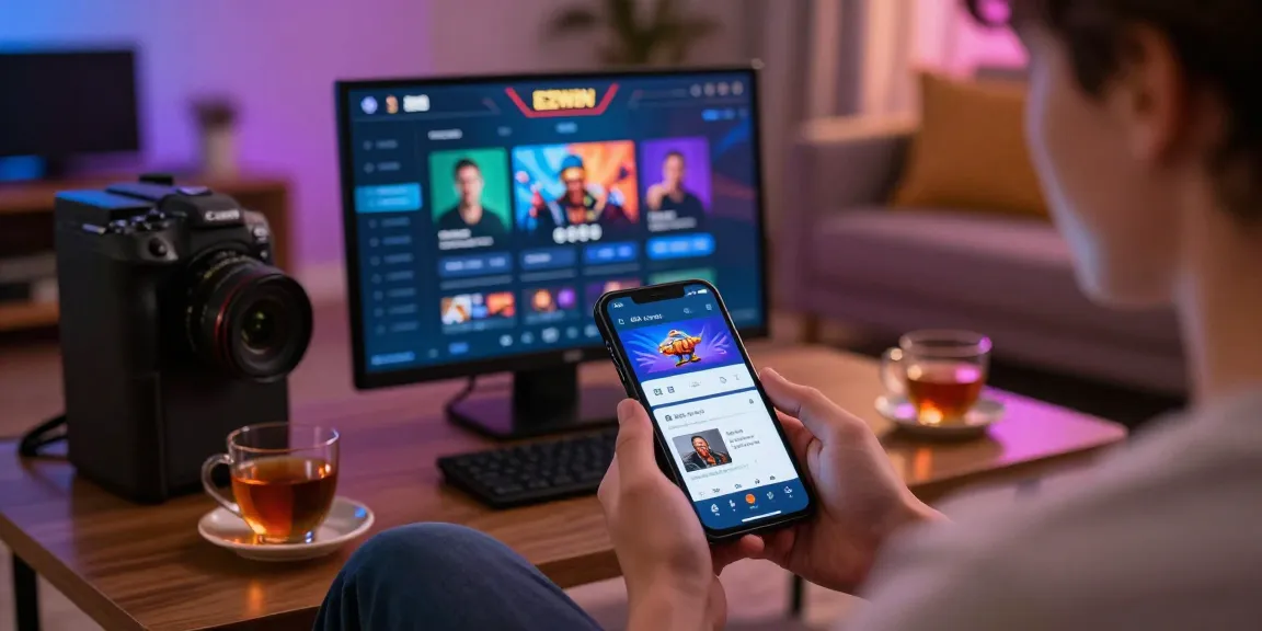 Nền tảng E2WIN với giao diện trò chơi trực tuyến sôi động và người dùng trải nghiệm cá cược thoải mái trong không gian sống hiện đại.