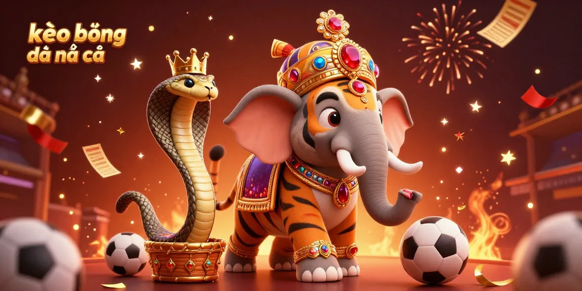 Bet on kèo bóng đá nhà cái with vibrant characters and casino elements surrounding them, emphasizing exciting betting atmosphere.
