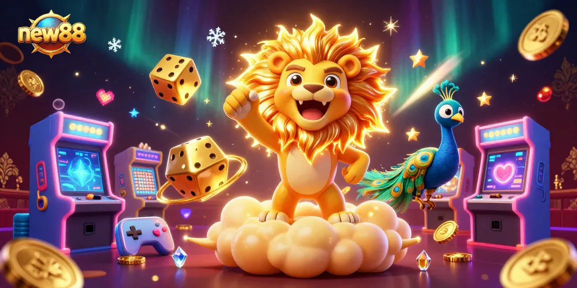 Win big with new88 at the exciting casino featuring vibrant slots and colorful game elements.