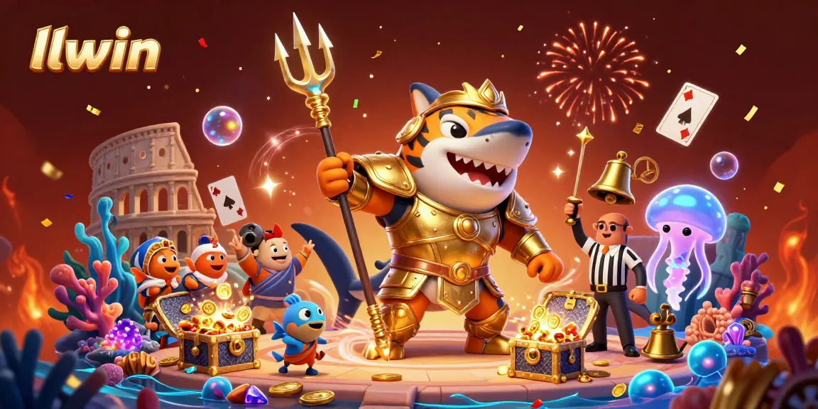 Experience thrilling wins at llwin with a vibrant underwater casino scene featuring exciting treasures and characters.