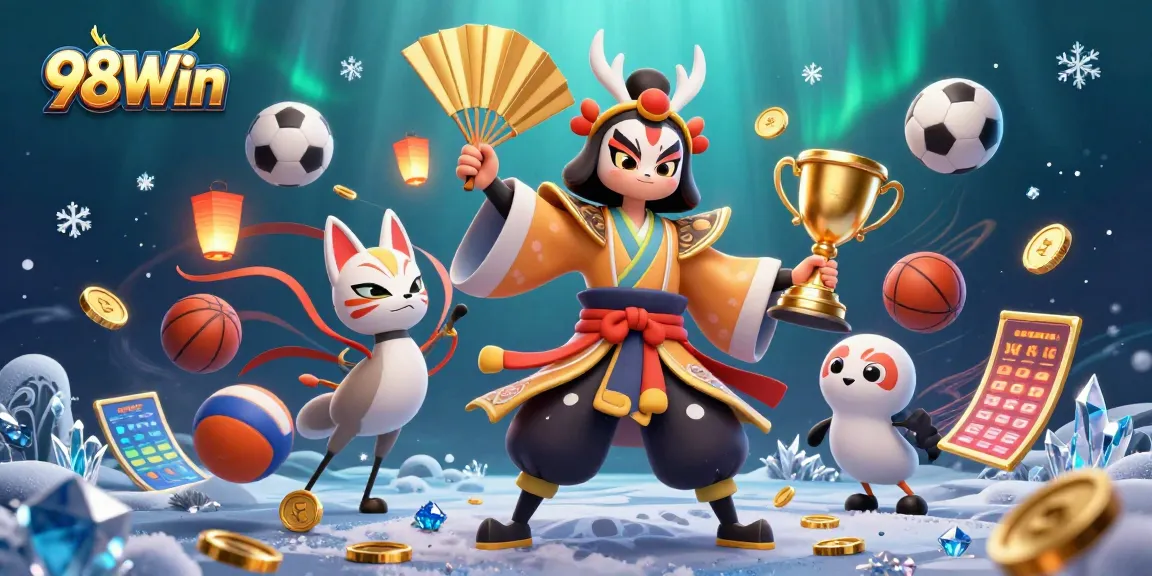 Experience exciting gameplay at 98Win with vibrant casino elements and dynamic characters.