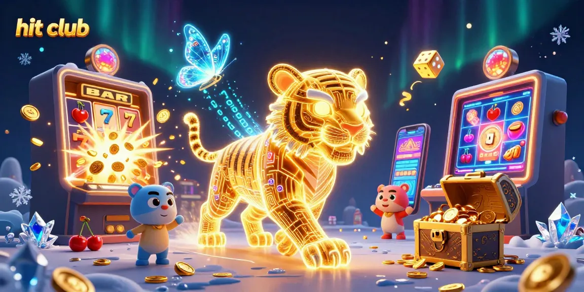 Experience the thrill of hit club gaming with vibrant slot machines and neon-lit features.