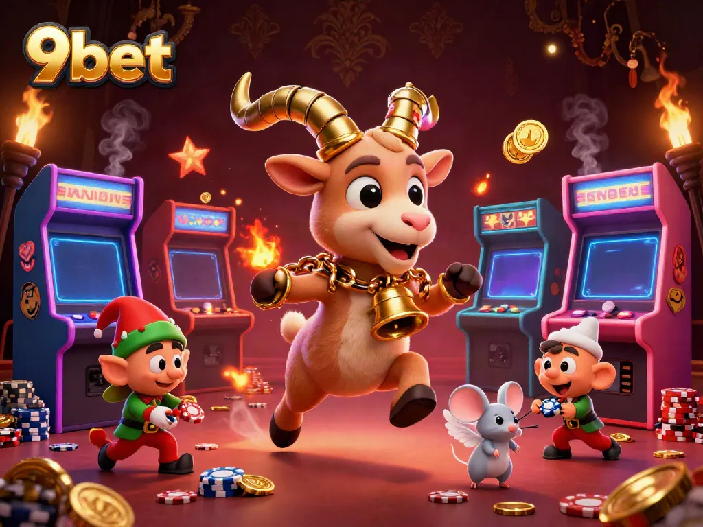 Engage with thrilling gaming at 9bet's holiday-horror casino featuring playful characters.