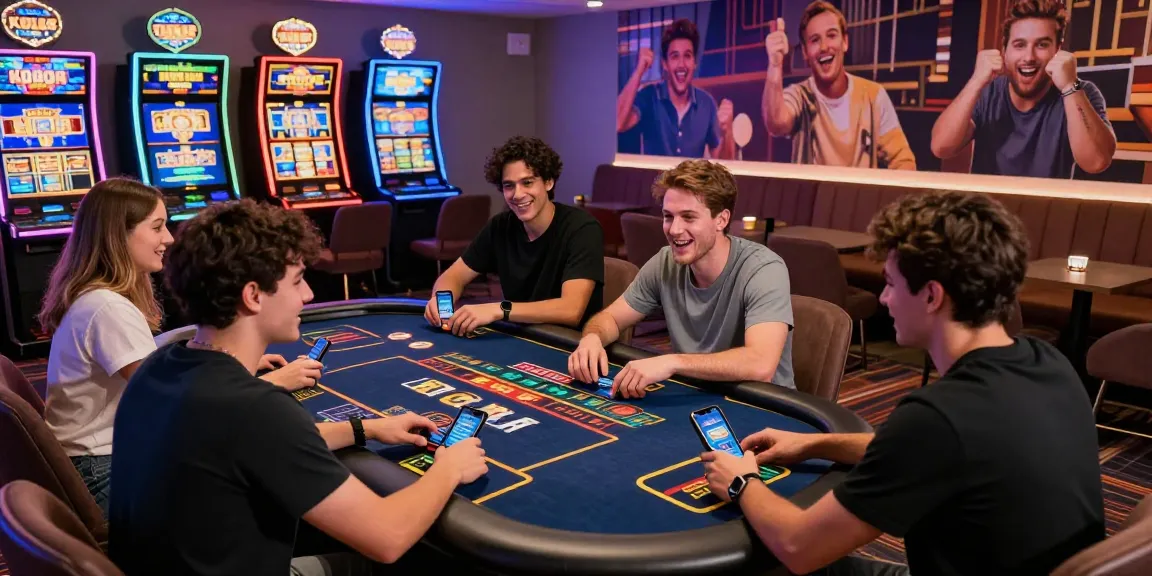 Dynamic KO66 online casino scene with players enjoying games and promotions.