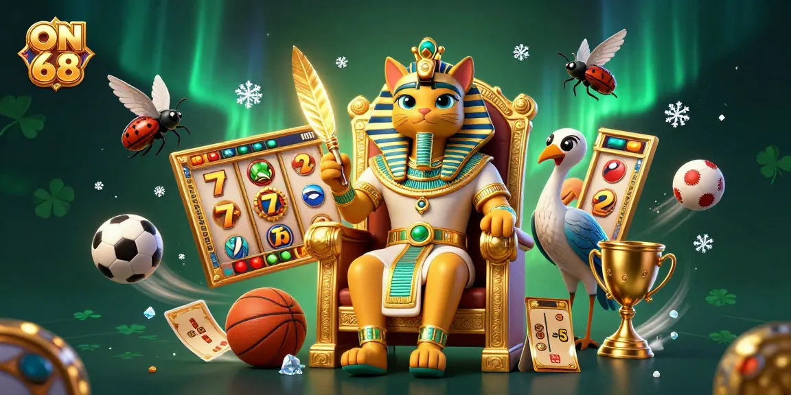 Place bets and win exciting prizes at ON 68 with thrilling 3D illustrations of casino games.